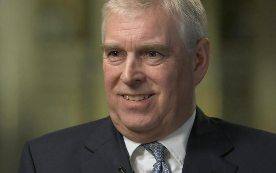 Prince Andrew speaks to Emily Maitlis on Newsnight, 2019