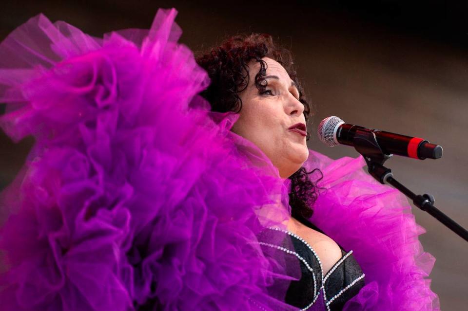 KC and The Sunshine Band performs at the inaugural show at The Sound Amphitheater in Gautier on Friday, April 12, 2024. Hannah Ruhoff/Sun Herald