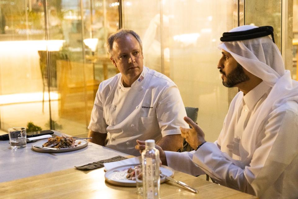 Asheville chef William Dissen discusses Thanksgiving food traditions in Doha, Qatar.