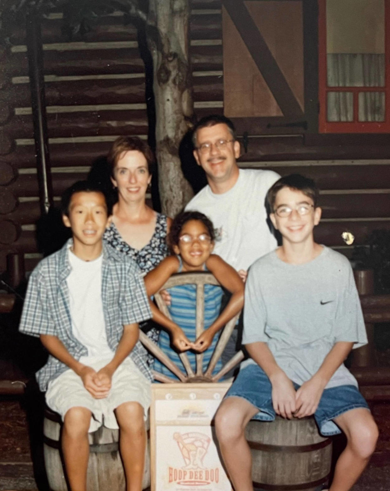 Hannah Jackson Matthews, center, with her family. (Courtesy Hannah Jackson Matthews)