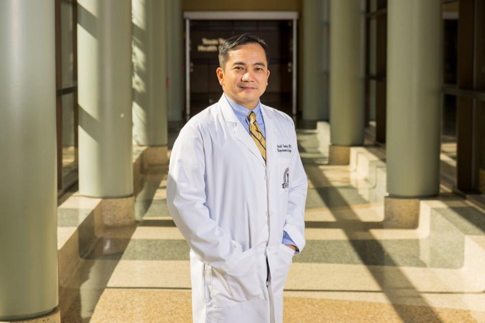 Ariel Santos, M.D., MPH, acute care surgeon for Texas Tech Physicians and director of the TTUHSC Telemedicine Program.
