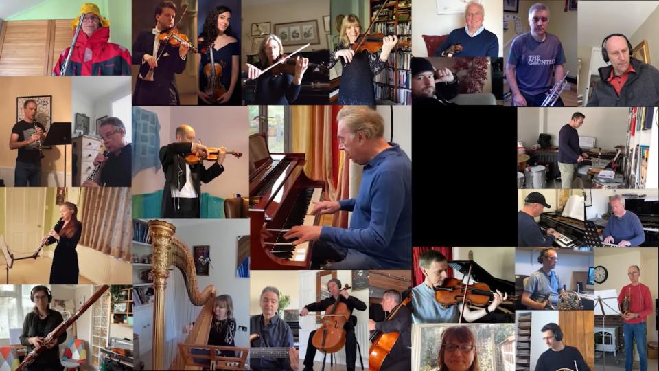 The 'Phantom of the Opera' orchestra join Andrew Lloyd Webber to create a special rendition of ‘All I Ask of You’ from the musical. – Screengrab via Facebook/AndrewLloydWebber