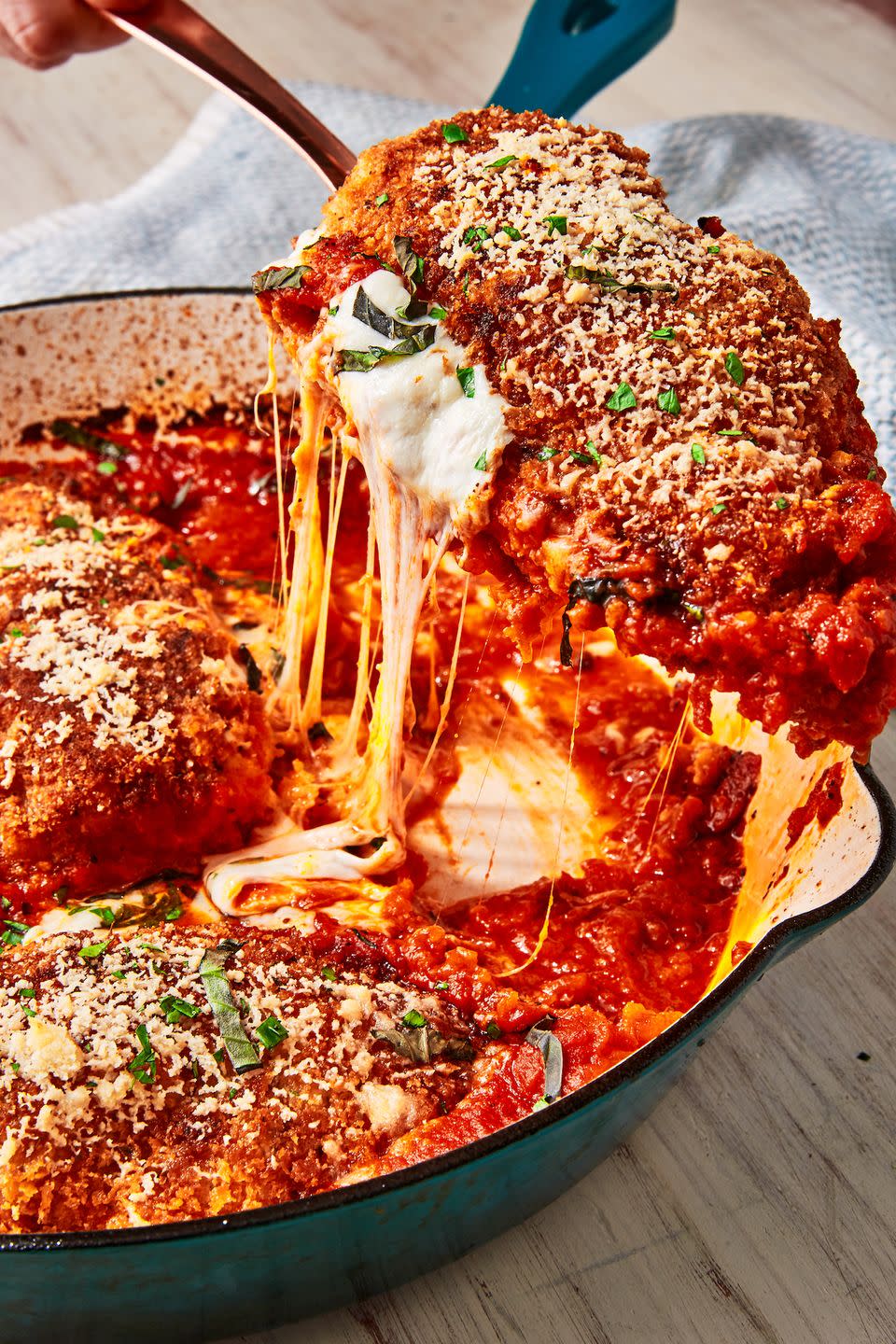 Mozarella-Stuffed Chicken Parm