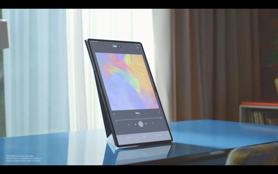 三星全新的Galaxy Tab S9系列平板就能成為更輕便的工作、創作工具。（翻攝直播）