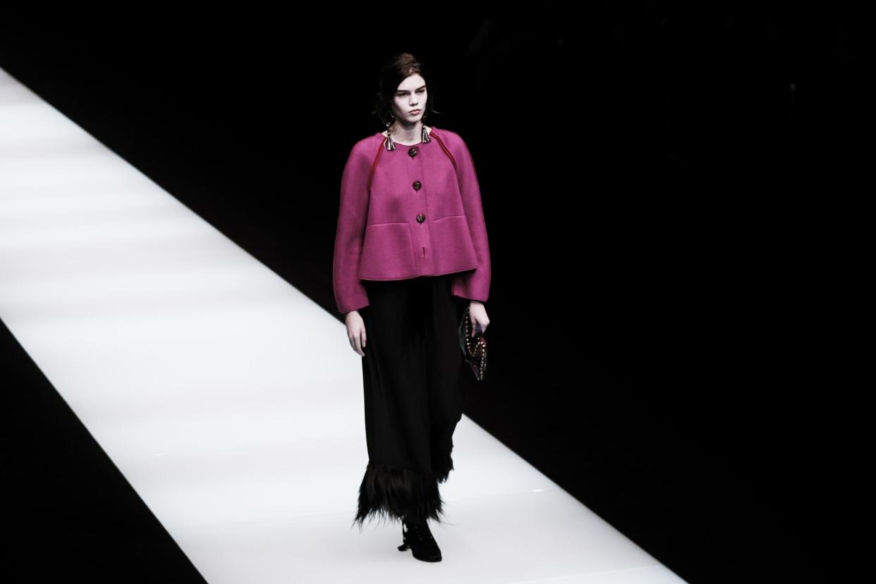 Giorgio Armani Autumn/Winter 2018/2019 collection, Milan Fashion Week (Getty Images): Getty Images