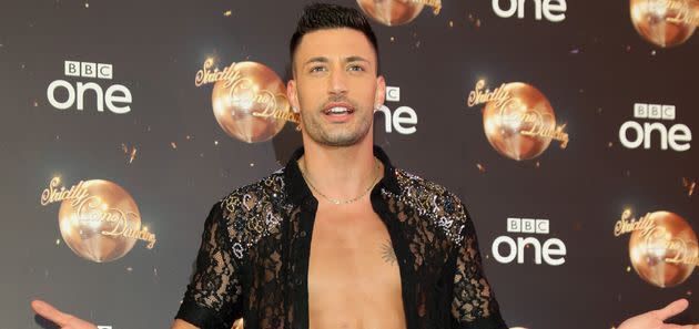 Giovanni Pernice at the Strictly launch in 2018