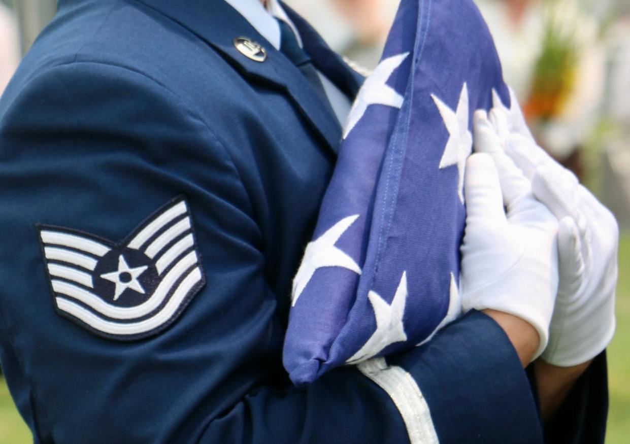 The subject of death can be a difficult one to broach. <a href="https://www.gettyimages.com/detail/photo/air-force-honor-guardsman-carrying-folded-american-royalty-free-image/1331974845?adppopup=true" rel="nofollow noopener" target="_blank" data-ylk="slk:pamelasphotopoetry via Getty Images;elm:context_link;itc:0;sec:content-canvas" class="link ">pamelasphotopoetry via Getty Images</a>