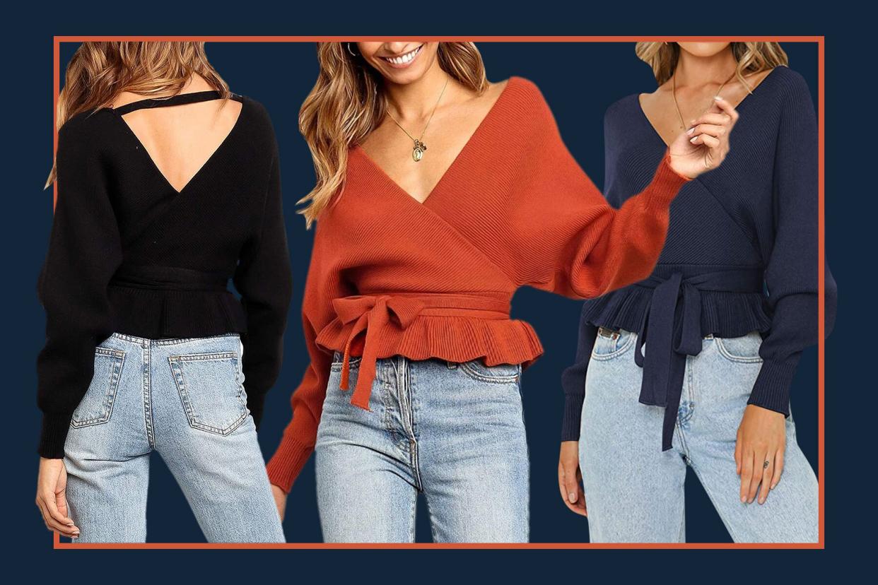 This ‘Super Flattering’ Sweater Is About to Become Your Go-To Top for Virtual Holiday Parties