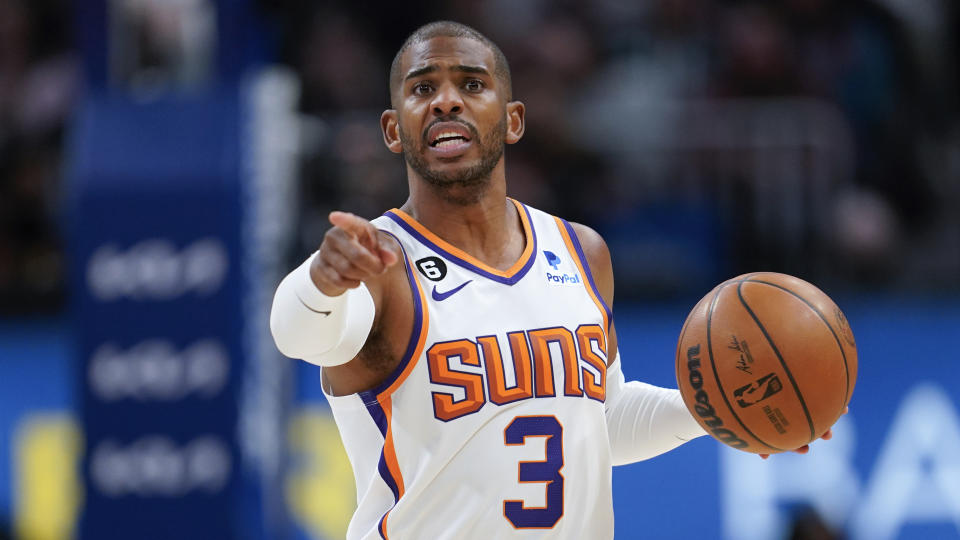 The Phoenix Suns have a wealth of stars, but that could means everyone's fantasy value takes a hit. (AP Photo/Paul Sancya)