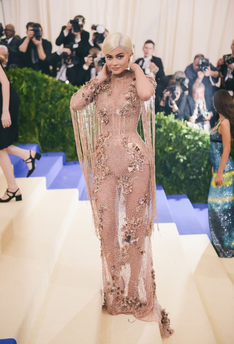 38) Celebrity naked dresses: Kylie Jenner