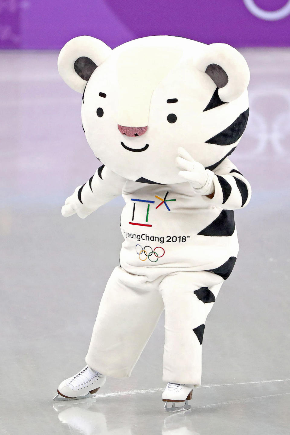 <p>Soohorang was a white tiger, Korea's guardian animal, per <a href="https://olympics.com/en/olympic-games/pyeongchang-2018/mascot" rel="nofollow noopener" target="_blank" data-ylk="slk:Olympics.com;elm:context_link;itc:0;sec:content-canvas" class="link ">Olympics.com</a>. He was meant to watch over the athletes and spectators of the 2018 Winter Games in South Korea, giving them protection during their time there. </p>