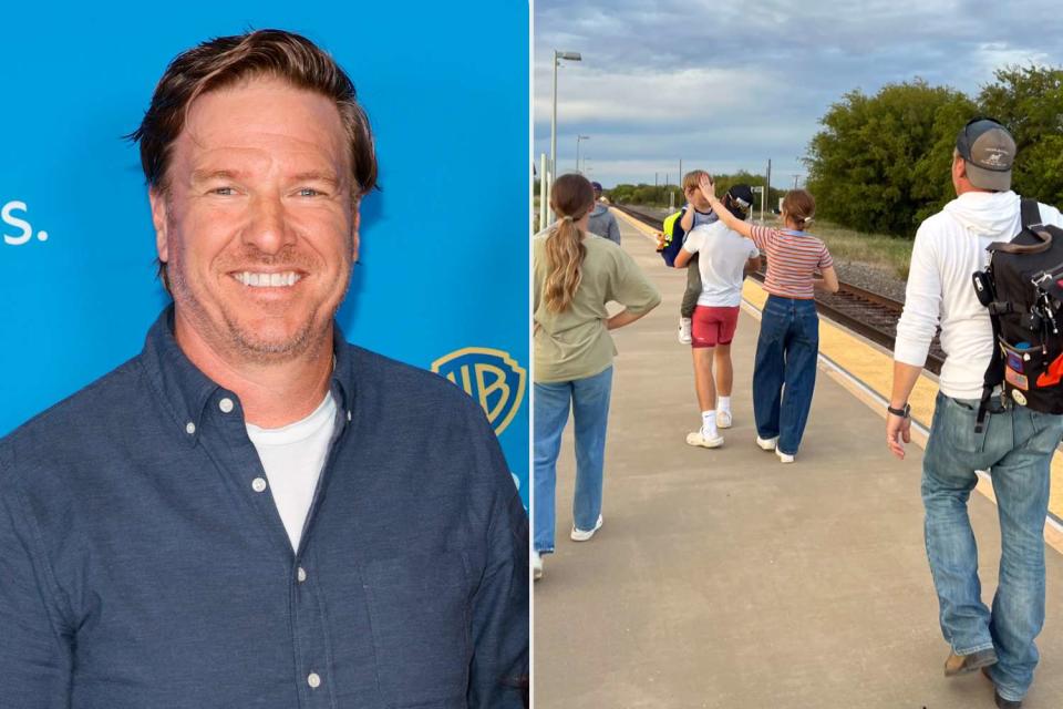 <p>Dimitrios Kambouris/Getty, Joanna Gaines/Instagram</p> Chip Gaines; The Gaines family