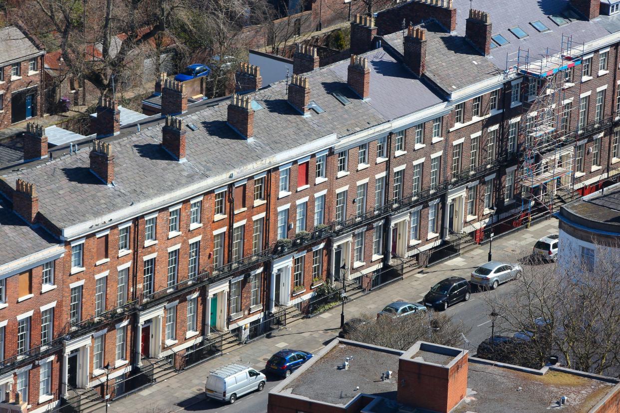 Liverpool city, UK houses