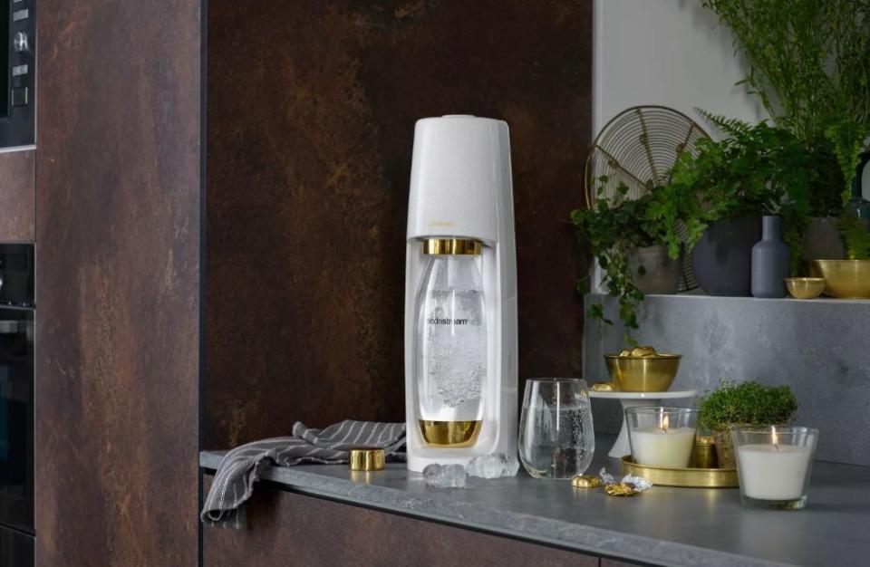 This little cordless machine from Fizzi turns tab water into sparkling water.&nbsp;It's designed to be space-saving so it doesn't take up an entire countertop. Plus, it has gold accents and won't look out-of-place anywhere you put it in. <strong><a href="https://fave.co/2qdGdUX" target="_blank" rel="noopener noreferrer">Originally $90, you can get it for $50 at Target.</a></strong>.