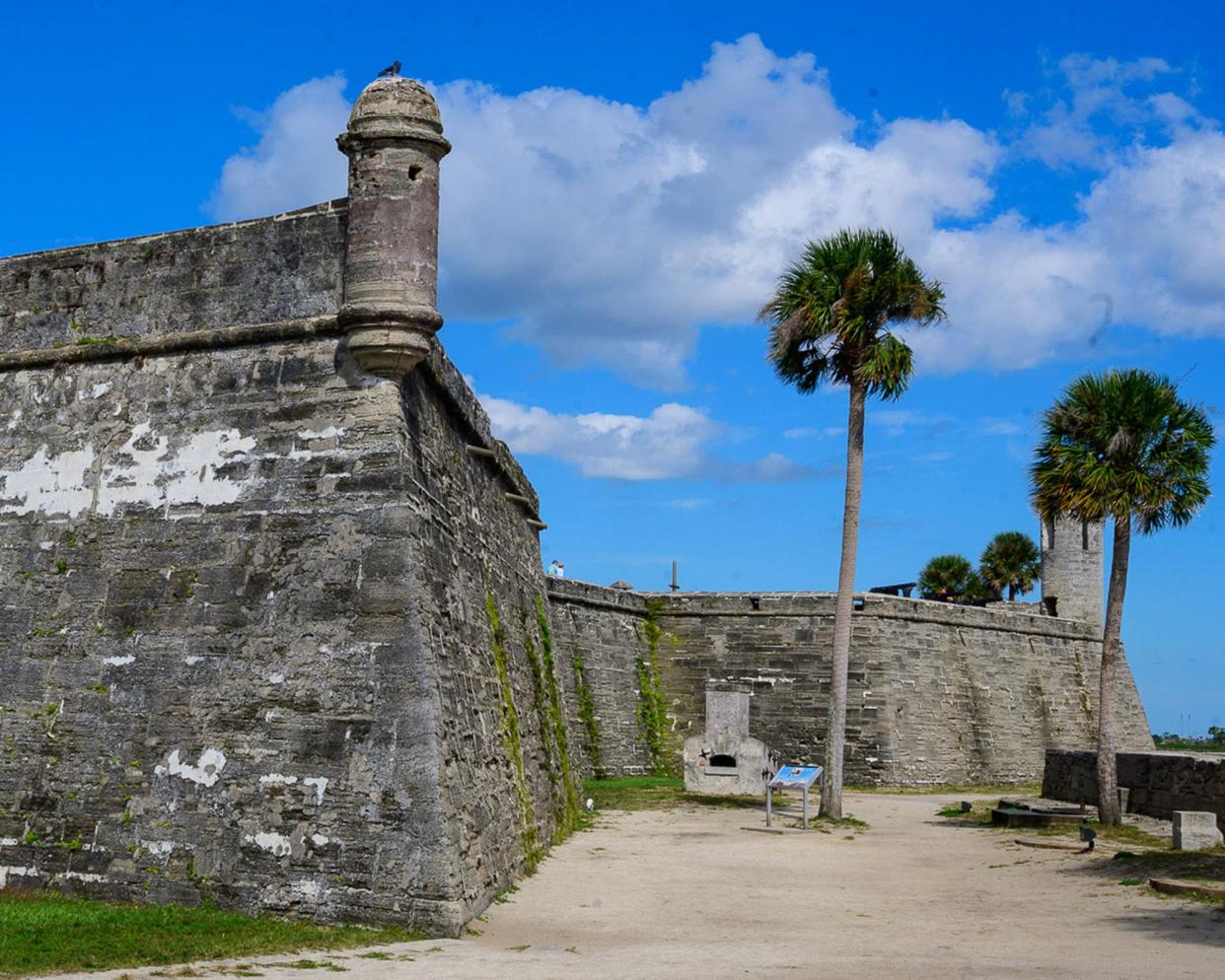 Castillo de San Marcos National Monument in St. Augustine on Tuesday, Oct. 19, 2021.