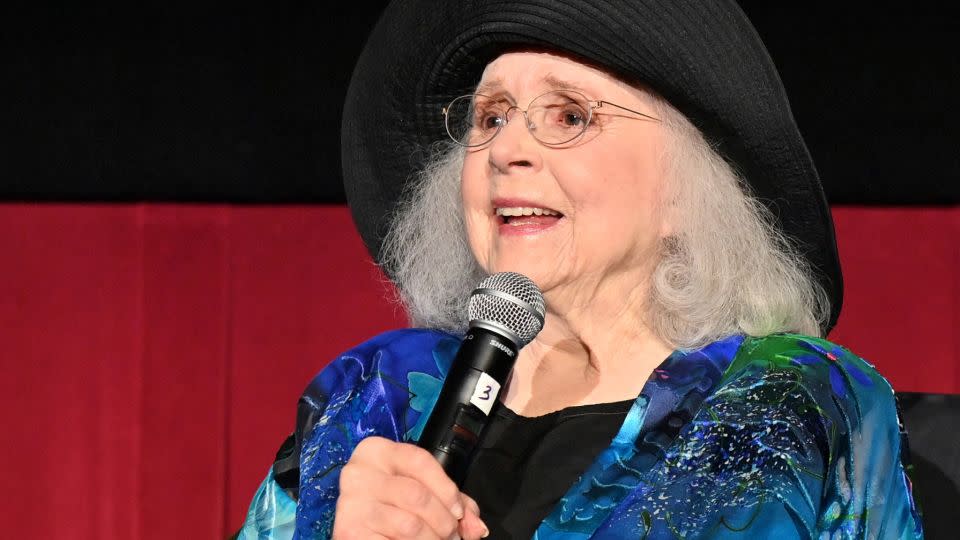 Piper Laurie speaks at a screening of "Has Anybody Seen My Gal?" on April 24, 2022 in Los Angeles, California.  - Stefanie Keenan/Getty Images/TCM