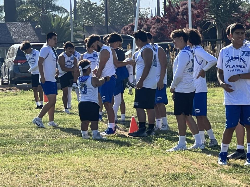 Aiden Bankowsi of Fillmore might be the smallest on a football field, but he's ready to compete.