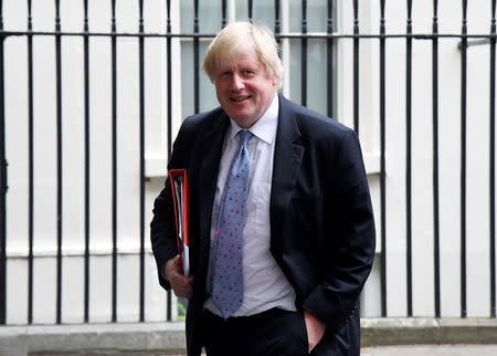 FILE PHOTO: Britain's Foreign Secretary Boris Johnson leaves 10 Downing Street in London, June 7, 2018. REUTERS/Toby Melville/File Photo