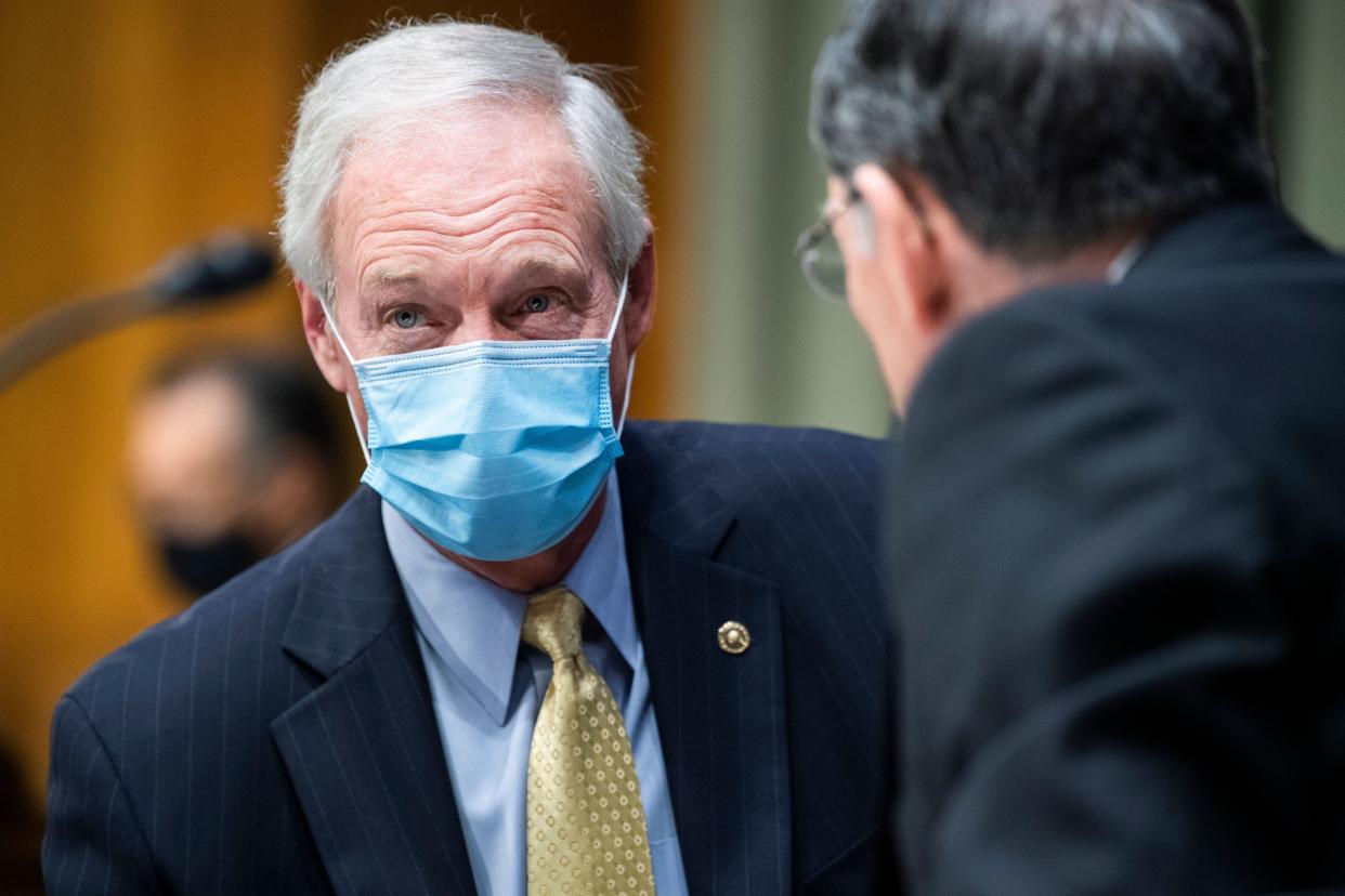 Sen. Ron Johnson (R-Wis.) has not announced whether he'll run for reelection in 2022. (Photo: Tom Williams via Getty Images)