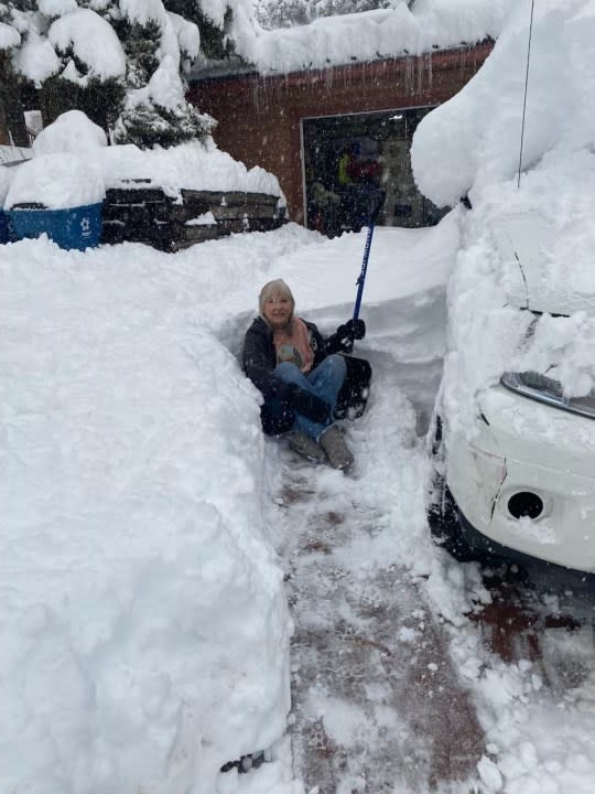 Photos taken on Mt. Charleston Monday afternoon by Brenda Talley who is on the Mt. Charleston Advisory Board.