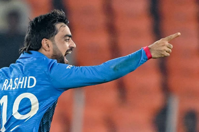 Afghanistan's Rashid Khan has been ruled out of the first-ever Test against Sri Lanka next month (Sajjad HUSSAIN)