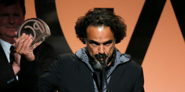 LOS ANGELES, CA - JANUARY 24:  Producer/director Alejandro Gonzalez Inarritu accepts the Outstanding Producer of Theatrical Motion Pictures award for 'Birdman' onstage during the 26th Annual Producers Guild Of America Awards at the Hyatt Regency Century Plaza on January 24, 2015 in Los Angeles, California.  (Photo by Mark Davis/Getty Images) (Photo: )