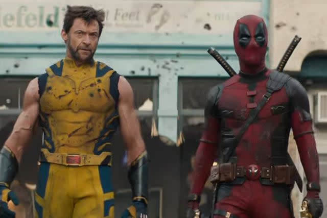 <p>Marvel Entertainment/Youtube</p> Hugh Jackman (left) and Ryan Reynolds in 'Deadpool & Wolverine'