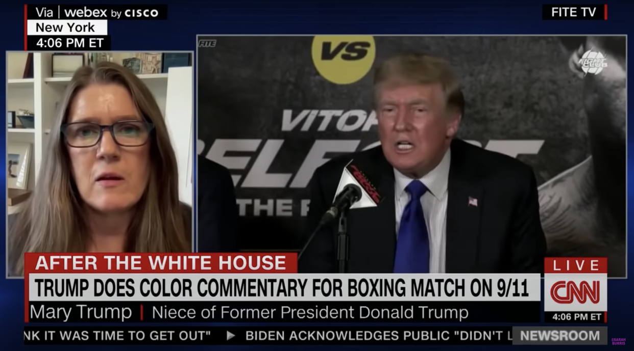 Dr Mary Trump criticizes her uncle, former president Donald Trump, for attending a boxing match instead of 9/11 memorial ceremonies (CNN)