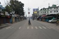 A general view of deserted road is seen during a one-day Janata (civil) curfew imposed as a preventive measure against the COVID-19 coronavirus, in Siliguri on March 22, 2020. - Nearly one billion people around the world were confined to their homes, as the coronavirus death toll crossed 13,000 and factories were shut in worst-hit Italy after another single-day fatalities record. (Photo by DIPTENDU DUTTA / AFP) (Photo by DIPTENDU DUTTA/AFP via Getty Images)