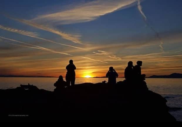 A sunset image from Orlebar Point on Gabriola Island taken by Chris Straw and shared on social media in 2015.