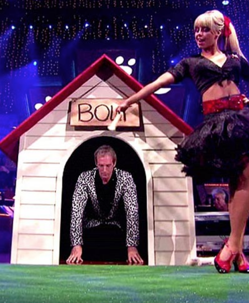 When Michael Bolton was in a literal dog house.