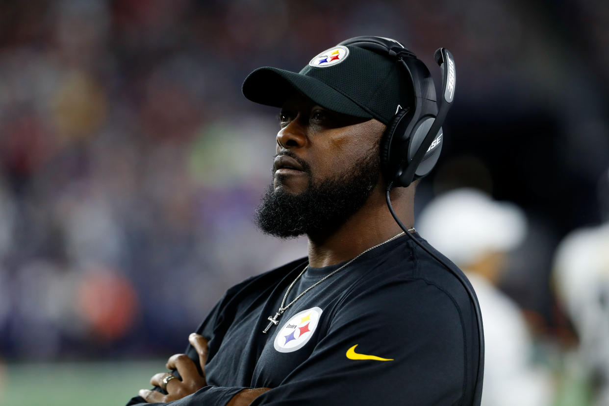 Mike Tomlin chose to kick a field goal from the 1-yard line while trailing 20-0. (Reuters)