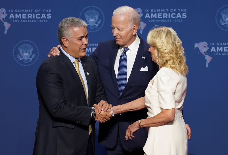 U.S. President Joe Biden welcomes leaders at the Summit of the Americas, in Los Angeles