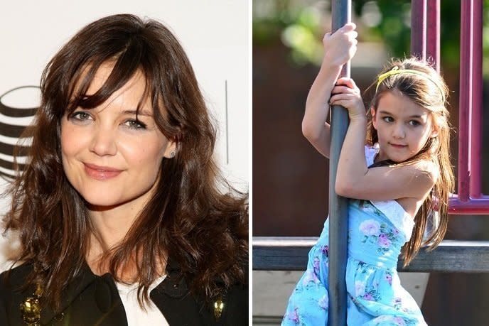 Suri is Katie Holmes’s only child and the similarities between them are remarkable! Holmes had her daughter, who is now 8, during her brief marriage to Tom Cruise in 2006. The couple was together for 6 years before they split in 2012. 