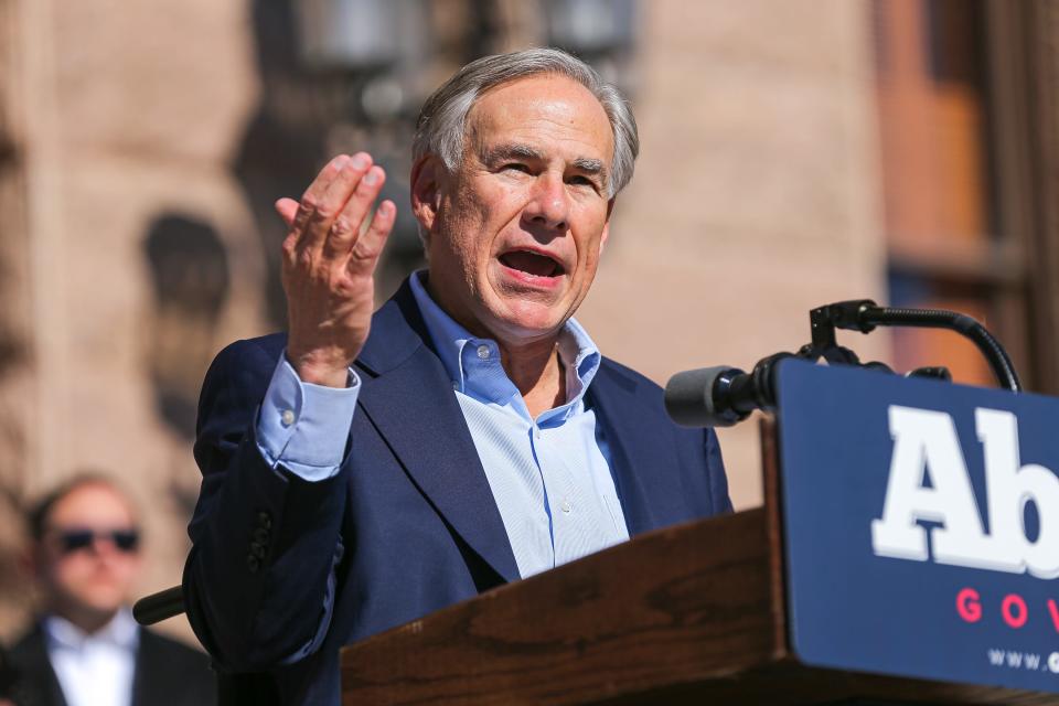 Gov. Greg Abbott told a crowd of thousands outside the Capitol on Saturday that he made good on his promise to "protect the life of a child with a heartbeat."