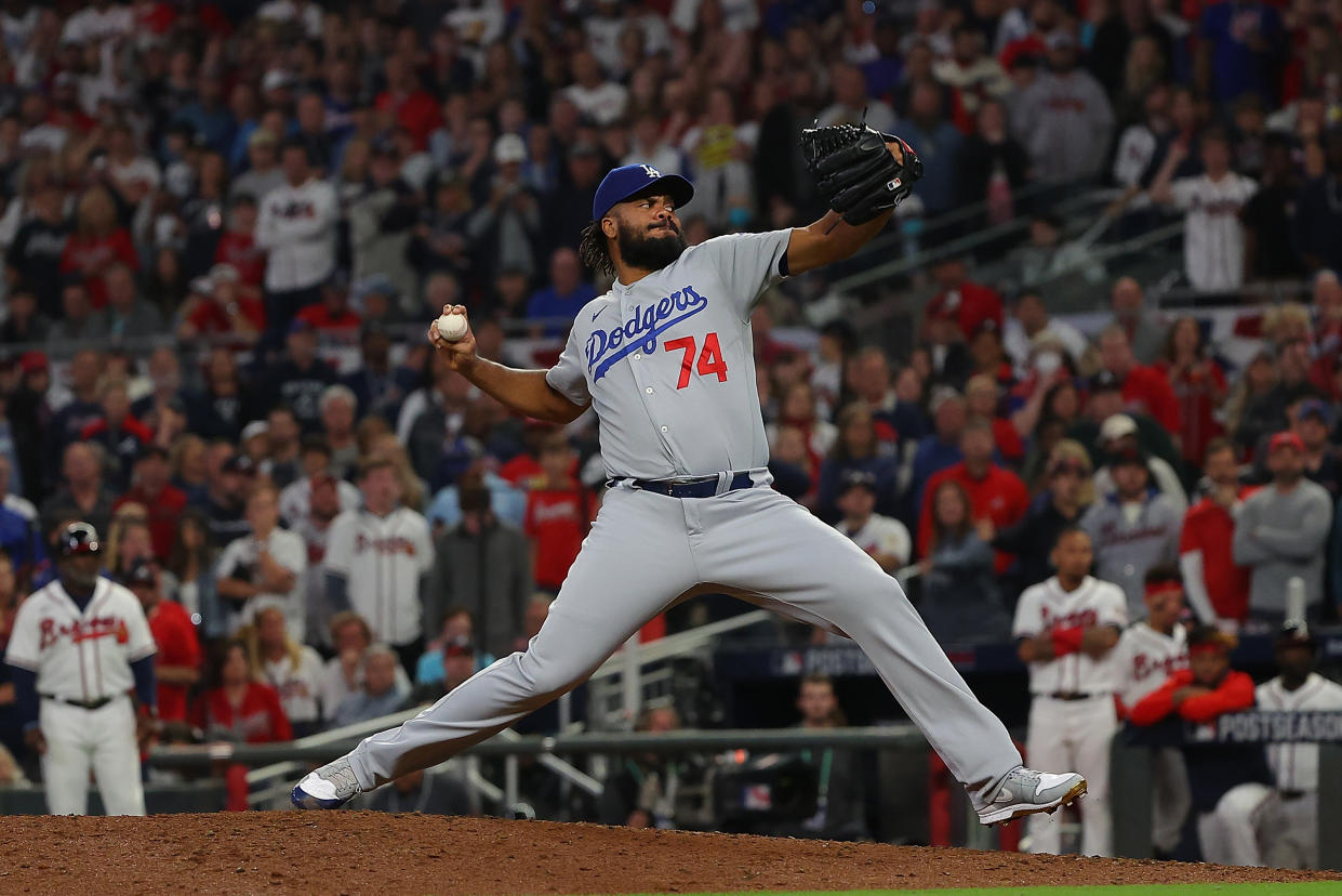 Over the course of his free-agent deal with the Dodgers, Kenley Jansen, who now pitches for the Red Sox, was the closer for three teams that reached the World Series. (Photo by Kevin C. Cox/Getty Images)