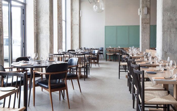 The restaurant's plain interior - Credit: Malte Gormsen