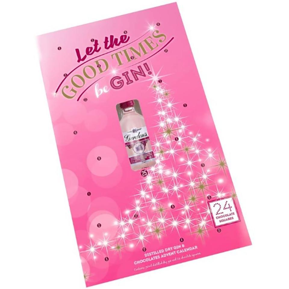 Adult advent calendar - Gordon's Pink Gin 5cl & Chocolate Advent Calendar