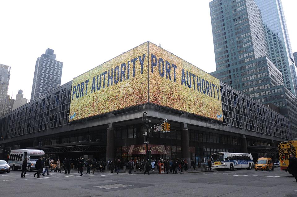 03/16/15  Exterior photo of Port Authority Bus Terminal, NYC.