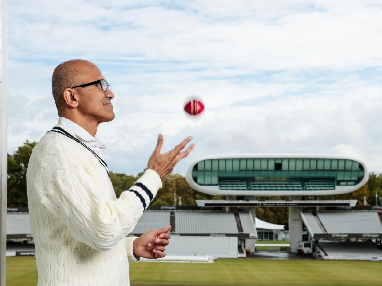 Microsoft CEO Satya Nadella on Lord's Cricket Ground