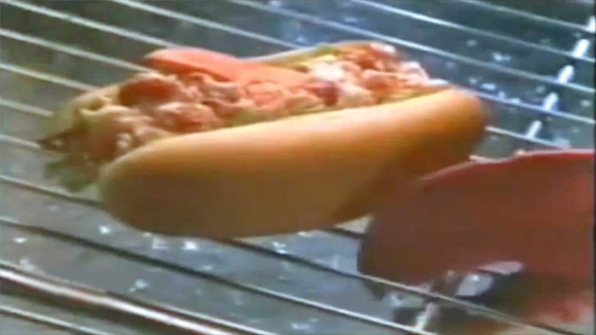 Screenshot from a 1993 advertisement for McDonald's McLobster