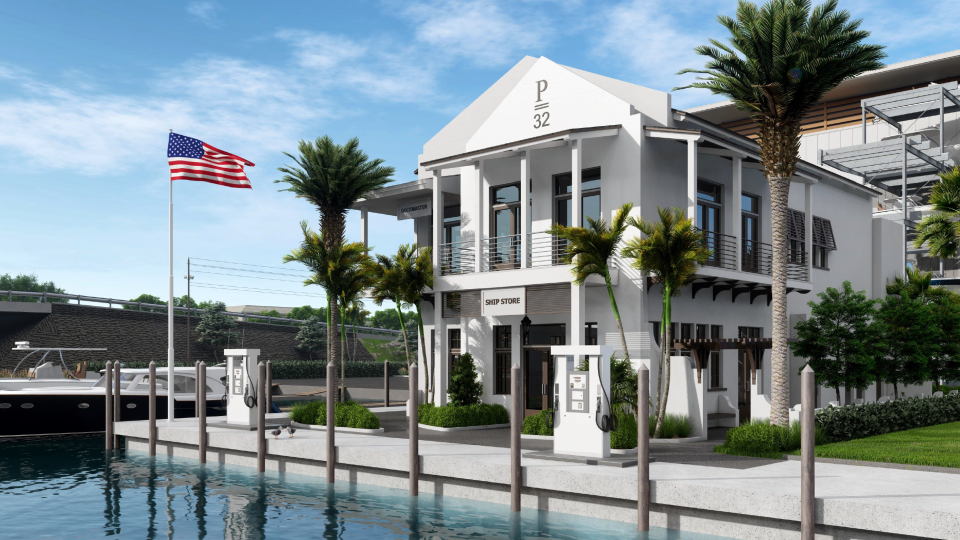 Port 32 Marinas will include a ship's store building in its overhaul of the PGA Marina.