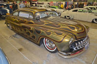 Awesomely flamed 1951 Mercury.