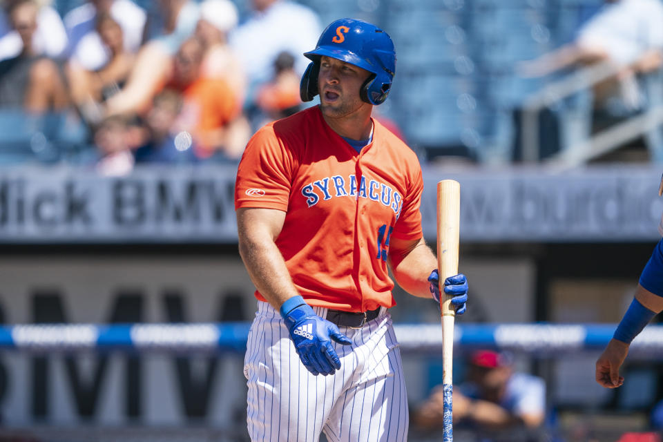 Tim Tebow is getting an invite to Mets' big-league spring training for the fourth straight year. (Gregory J. Fisher-USA TODAY Sports)