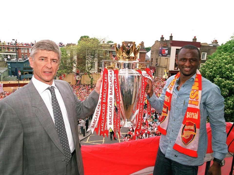 Vieira enjoyed a glittering spell under Wenger at Arsenal (Getty)