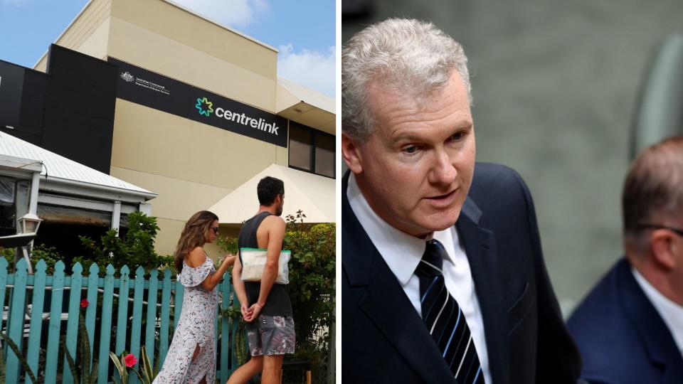 Centrelink branch and Minister for Employment and Workplace Relations Tony Burke