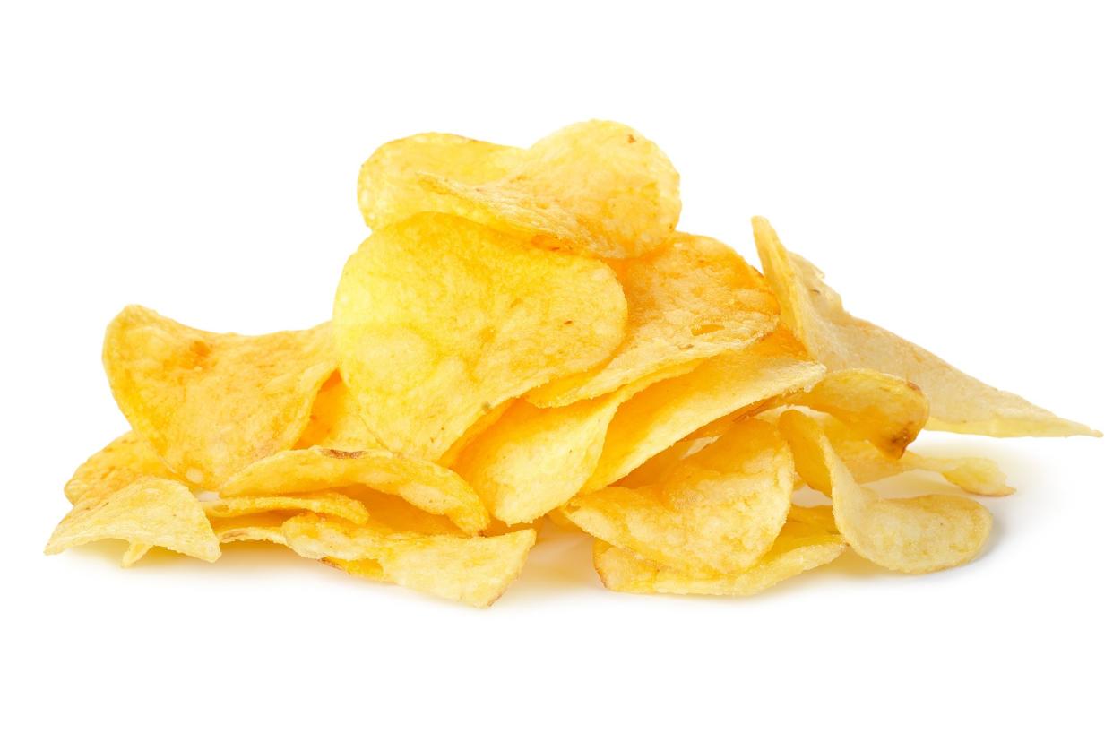 pile of potato chips