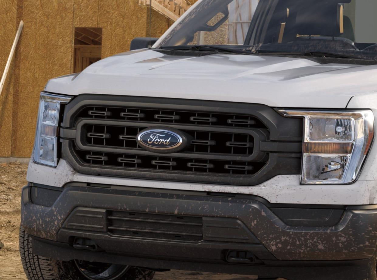 The Ford F-150, shown here, rivals the Chevy Silverado