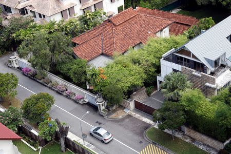 FILE PHOTO - A view of former Prime Minister Lee Kuan Yew's Oxley Road residence in Singapore June 14, 2017. REUTERS/Edgar Su/File Photo