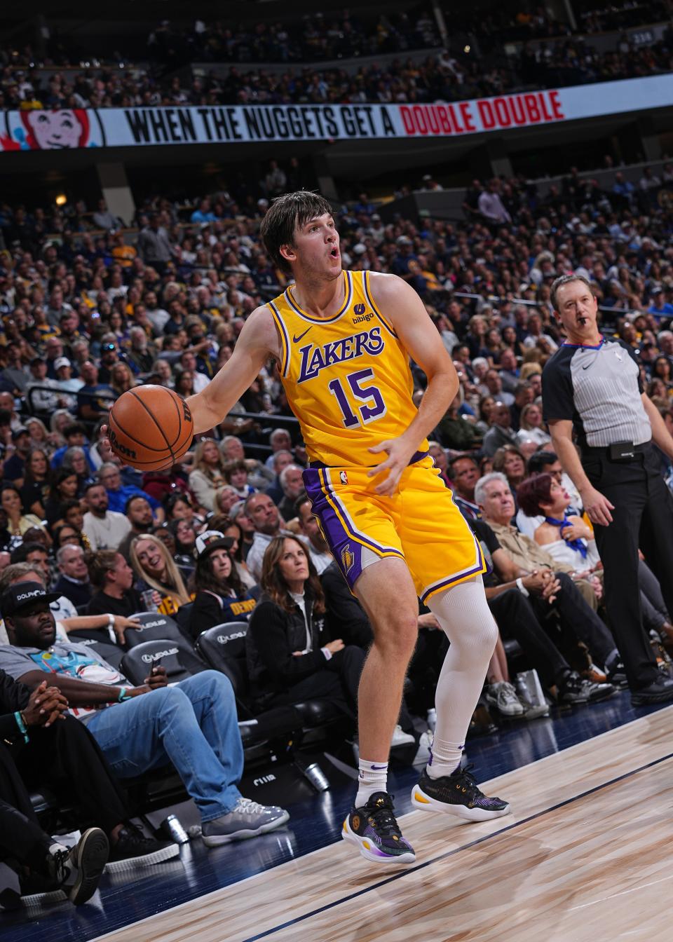 <h1 class="title">Los Angeles Lakers v Denver Nuggets</h1><cite class="credit">Bart Young/Getty Images</cite>